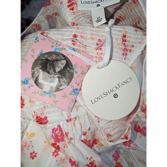 LoveShackFancy x Target Cosette Dress Cottagecore Floral Midi NWT Prairie XS - Picture 9 of 11
